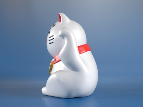 Maneki Neko Modèles 3D en vedette