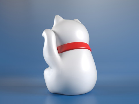 Maneki Neko Modèles 3D en vedette