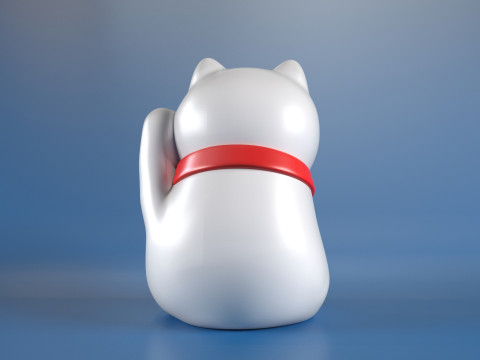 Maneki Neko Modèles 3D en vedette