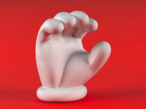 Mano de Mario - Sostener Modelo de impresión 3D
