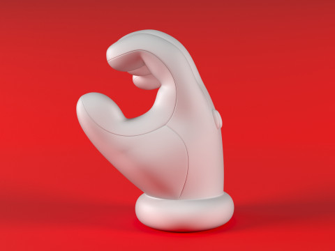 Mario Hand - Hold Model Cetak 3D