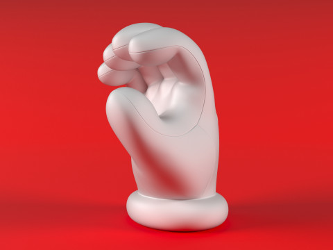 Mario Hand - Hold Model Cetak 3D