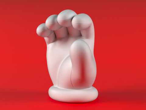 Mario Hand - Hold Model Cetak 3D
