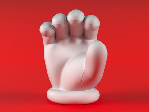 Mario Hand - Hold Model Cetak 3D