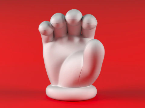 Mano de Mario - Sostener Modelo de impresión 3D