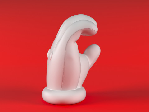 Mario Hand - Hold Model Cetak 3D