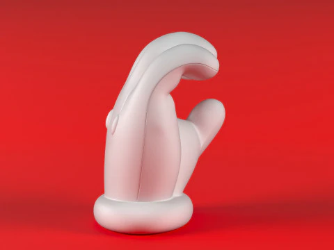 Mano de Mario - Sostener Modelo de impresión 3D