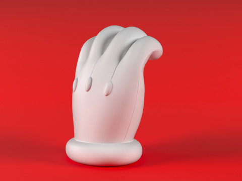 Mario Hand - Hold Model Cetak 3D
