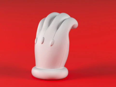 Mano de Mario - Sostener Modelo de impresión 3D