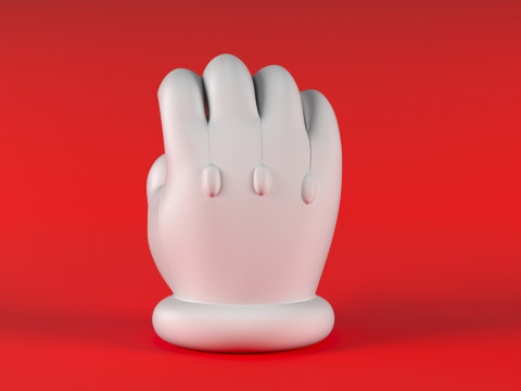 Mario Hand - Hold Model Cetak 3D