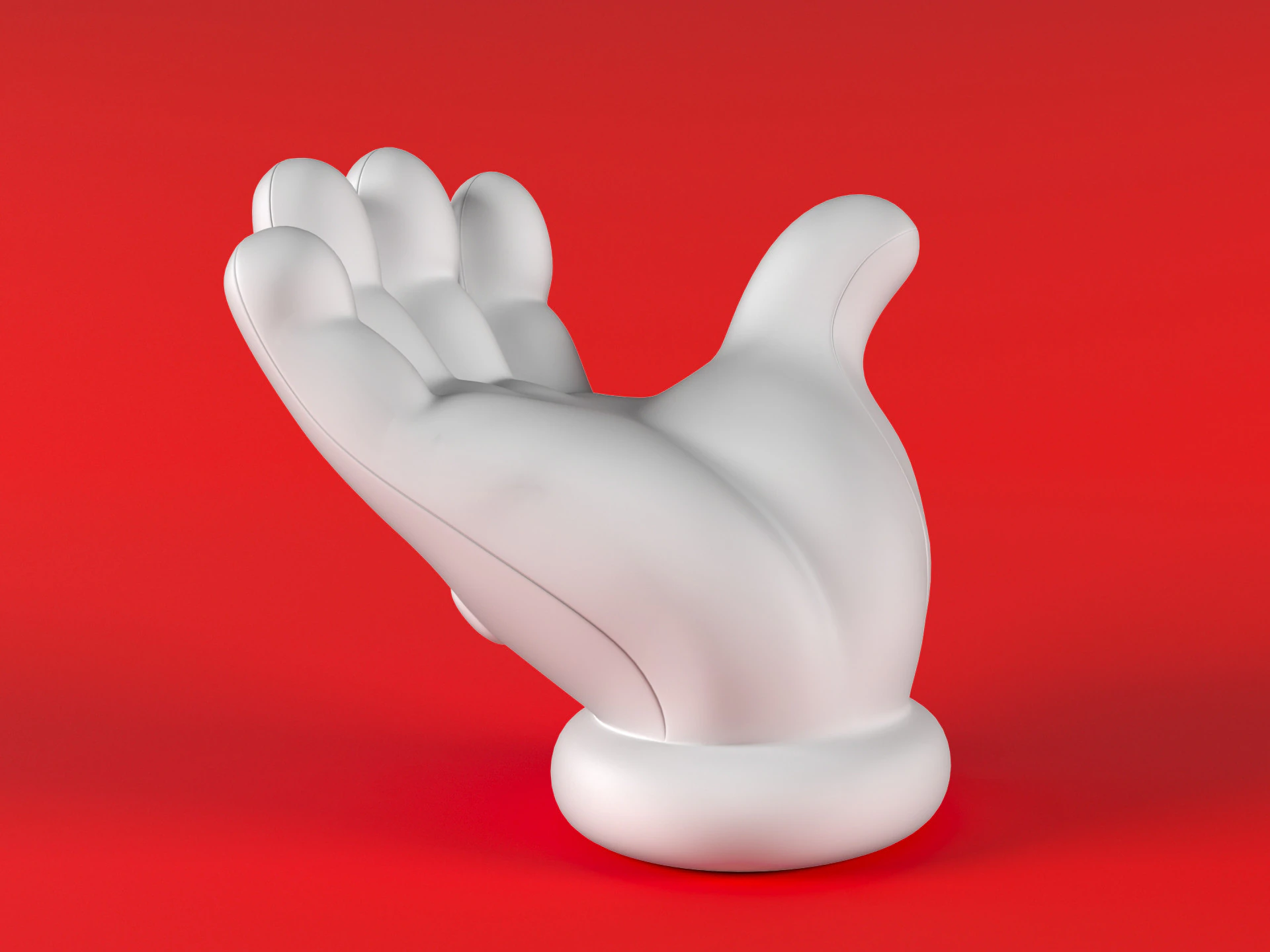 Mario Hand - Beggar 3D Print Model .c4d .max .obj .3ds .fbx .stl .blend 