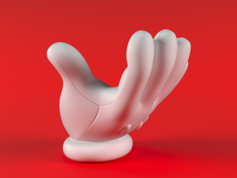 Mario Hand - Beggar 3D 打印模型