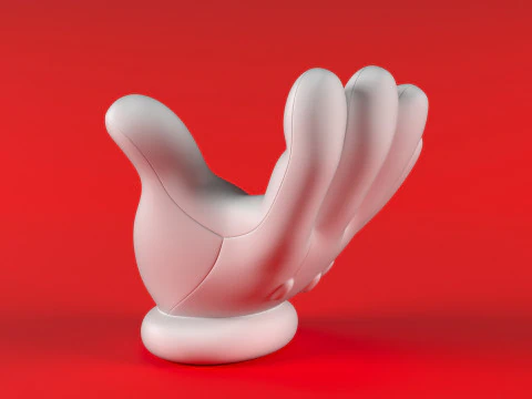 Mario Hand - Beggar 3D Print Model