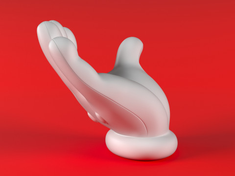 Mario Hand - Beggar 3D 打印模型