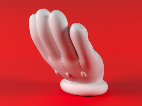 Mario Hand - Beggar 3D 打印模型