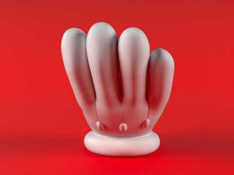 Mario Hand - Beggar 3D 打印模型