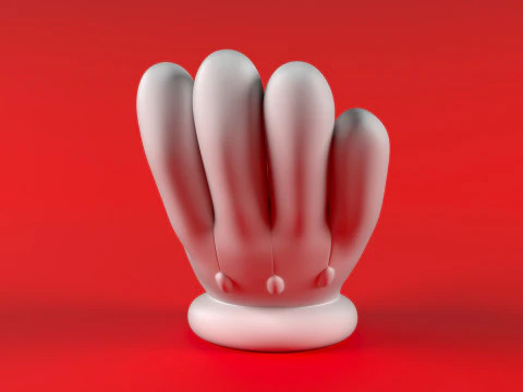 Mario Hand - Beggar 3D Print Model
