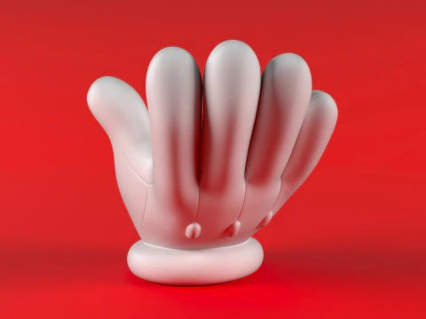 Mario Hand - Beggar 3D Print Model