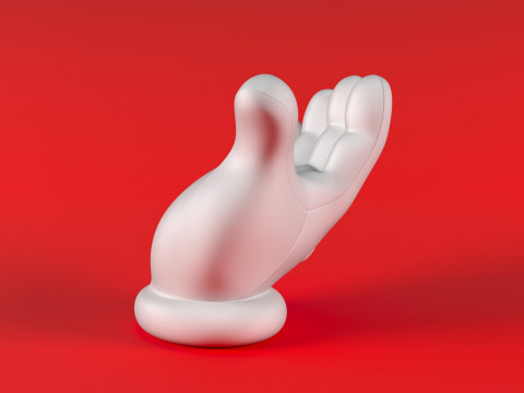 Mario Hand - Beggar 3D 打印模型