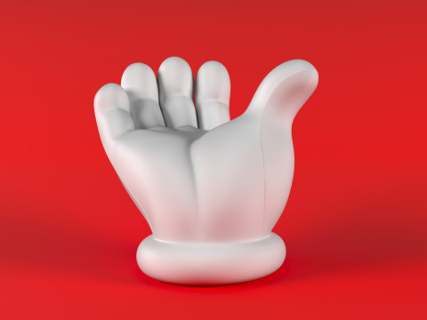 Mario Hand - Beggar 3D 打印模型