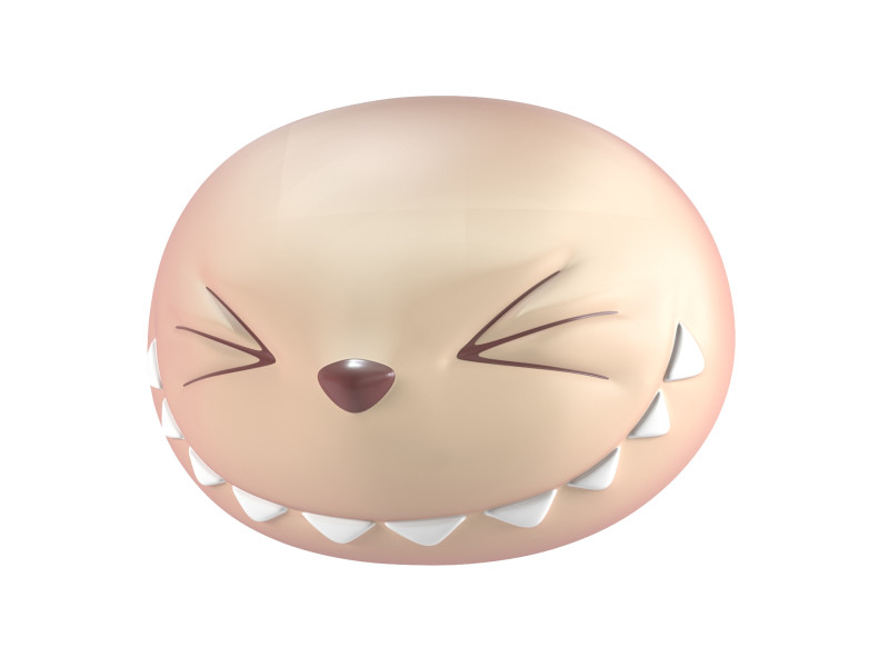 Face Labubu - Laughing 3D Druckmodell .c4d .max .obj .3ds .fbx .stl .blend