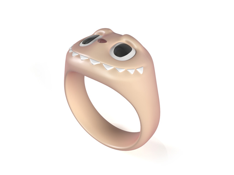 Labubu Ring Modelo de Impressão 3D .c4d .max .obj .3ds .fbx .stl .blend