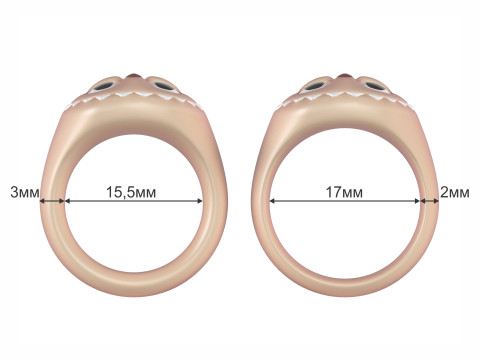 Labubu Ring Modelo de Impressão 3D