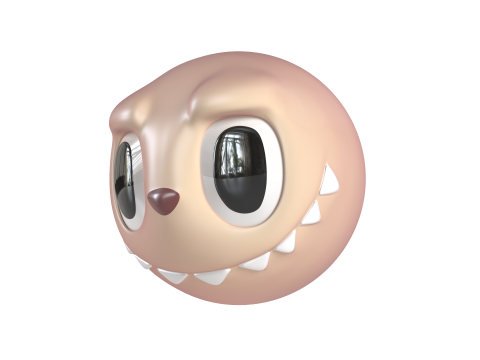 Labubu - Ball 3D Baskı Modeli