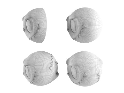 Labubu - Ball 3D Print Model