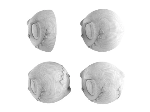 Labubu - Ball 3D Print Model