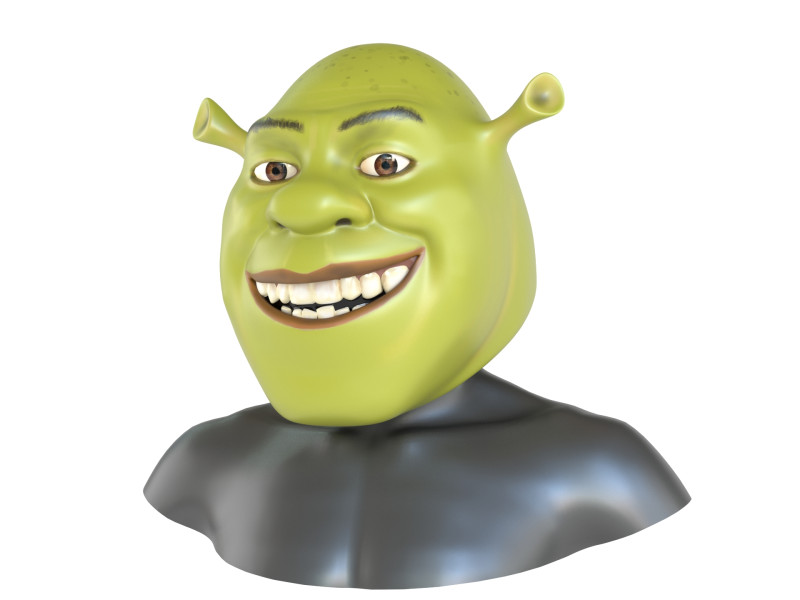 Shrek - Helmet 3Dプリントモデル .c4d .max .obj .3ds .fbx .stl .blend 