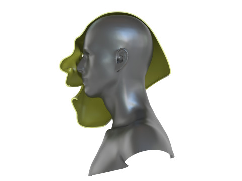 Shrek - Helmet 3Dプリントモデル