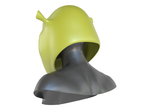 Shrek - Helmet 3Dプリントモデル