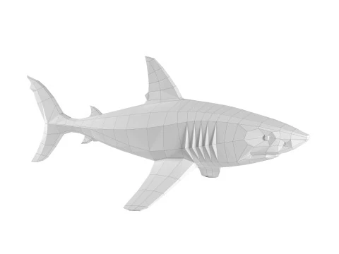 Shark 3D Print Model