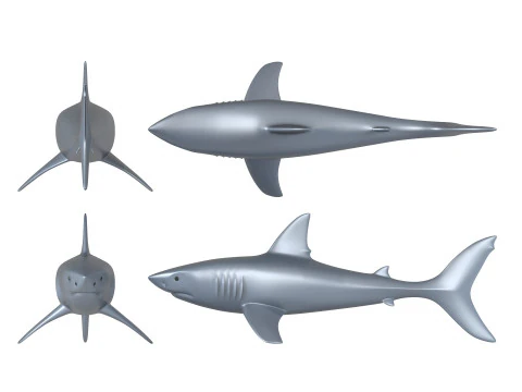 Shark 3D Print Model
