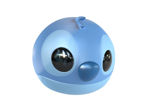Stitch Face Model Cetak 3D