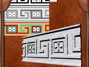 ancient architectural pattern 01  hand made CG Textures