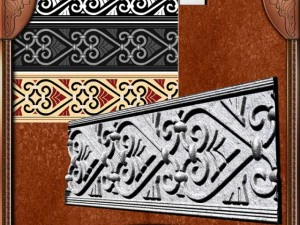 ancient architectural pattern 04  hand made CG Textures