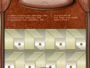 ancient architectural pattern 05  hand made CG Текстуры