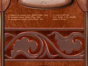 ancient architectural pattern 06  hand made CG Текстуры