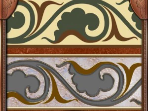 ancient architectural pattern 06  hand made CG Textures