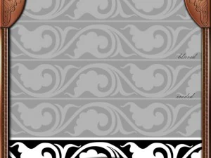 ancient architectural pattern 06  hand made CG Textures