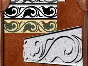 ancient architectural pattern 06  hand made CG Textures