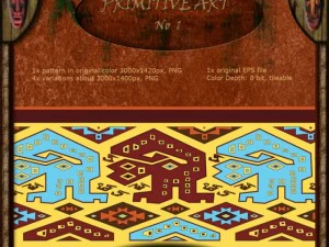 візерунок примітивного мистецтва 01 CG Текстури