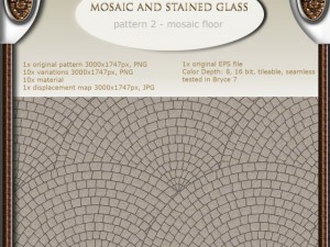 mosaic floor  hand made CG Textures