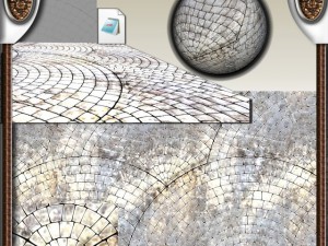 mosaic floor  hand made CG टेक्स्चर्स