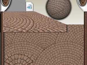 mosaic floor  hand made CG टेक्स्चर्स