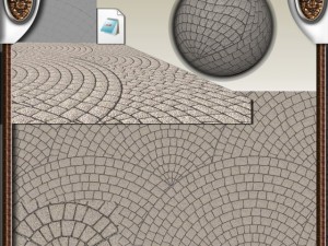 mosaic floor  hand made CG टेक्स्चर्स