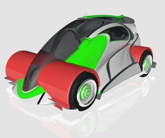 мини-автомобиль 3D Модель .c4d .max .obj .3ds .fbx .stl .blend 