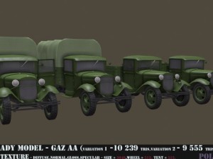 gaz aa 3D मॉडल
